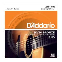 Dây đàn Guitar Acoustic D'Addario EJ10